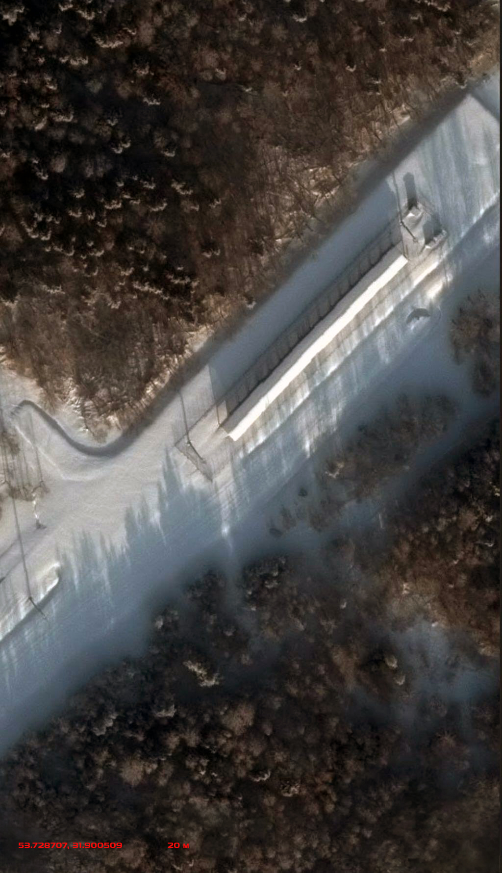 6 из 9 - Спутниковые снимки территории бывшей авиабазы «Кричев-6» в январе 2026 года (13.01.2026)